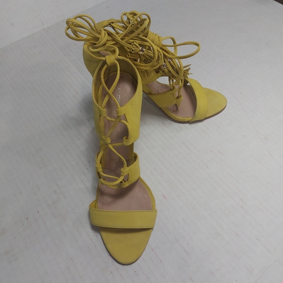 ALDO Women's Neon Yellow High Heel Shoes Size 8.5M - Picture 4 of 13